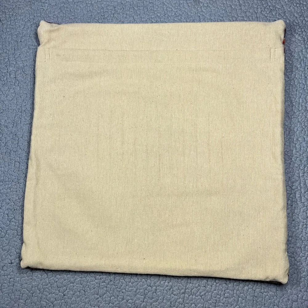 Pottery Barn Kilim Wool Blend Pillow Cover 20x20 Southwestern Striped Brown Red